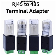 ONLYGOODS RJ45 Terminal Adapter, 2PIN Terminal RJ45 Male Connector RJ45 to RS485 Converter, Splitter