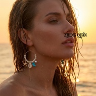 Mermaidcore Earrings Festival Jewelry Colorful Boho Dangle Beach Party Outfit Aesthetic Summer Acces