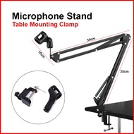 Table Microphone Stand Mic Stand Clamp Mic Stand With Foldable Mic Holder Table Clip Holder | Music 