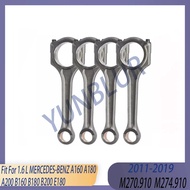 4pcs M270 M274 Engine Part Connecting Rod Kit Fit 1.6 L T GAS 11-19 For MERCEDES-BENZ A160 A180 A200