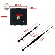 Quartz Clock Movement 1.5 V 1.5AA Battery 56x56x16mm Black Set DIY PVC