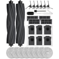 Alat Ganti E40 Ultra Serasi dengan Penyedut Debu Robot Mova E40 Ultra, Kit Aksesori 28 PCS untuk Mov