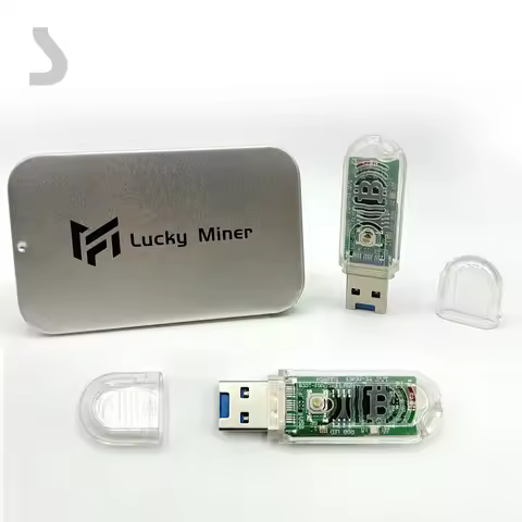 Bitcoin Mining USB MINI Lucky Miner LV03 ASIC Mining 74KH/S Crypto Mining Solo Miner Silent Miner Ma