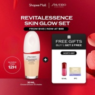 (Mar Exclusive) Shiseido Makeup RevitalEssence Skin Glow Foundation + 2pcs Gifts - Glowing Finish  (