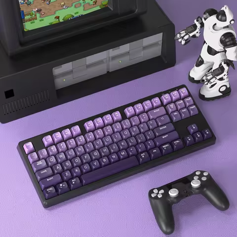 Attack Shark M87 75% Wireless Gaming Keyboard Silent Rainbow Backlit BT/2.4Ghz PBT Gradient Keycaps 