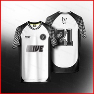 IVE K-Pop Streetwear Jersey T-shirt loose print summer support cloth Wonyoung Yujin Gaeul LIZ Rei Le