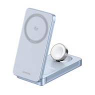 （現貨）（全新）綠聯  UGREEN MagFlow 三合一磁吸無線充電器 (Qi2 25W，兼容 MagSafe) (W757 65901) iPhone Apple Watch 原裝行貨 1年保養