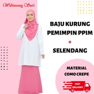 Set Baju Kurung Puteri Islam Pemimpin Sepasang + Selendang