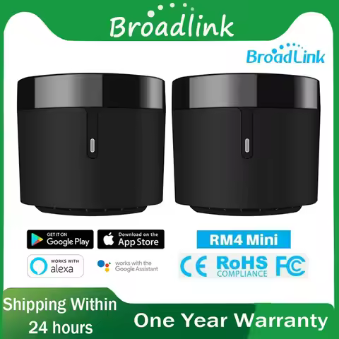 BroadLink RM4 Mini WiFi RF IR Remote Control WiFi Smart IR Remote Control Via SmartLife for Air Cond
