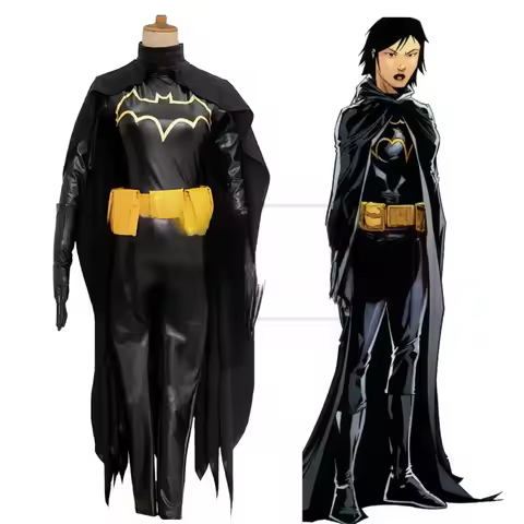 Superhero Cassandra Cain Batgirl Cosplay Uniform Costume Halloween Party Outfit Custom Made Any Size