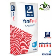 Calcium Nitrate YaraTera (CALCINIT) BAJA SUBUR Larut Air / Calcium Nitrate Water Soluble Fertilizer 