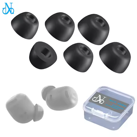 3Pairs Premium Eartips for Google Pixel Buds Pro Memory Foam Tips to Avoid Falling Off Black Soft Co