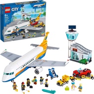 LEGO City Passenger Airplane 60262 with Radar Tower Airport Truck with a Car Elevator Red Convertibl