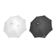 HITAM PUTIH Dove Transparent Stick Umbrella Quality EVA PVC Material Doff Plain Black And White