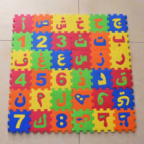 36 Pcs/Set 14cm Soft EVA Foam Alphabet Letters Numbers Play Mats Toys Baby Puzzle Jigsaw Play Mat Ed