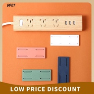 DFET Self Adhesive Home Power Strip Wire Fixer Sticker Hanger Socket Extension Socket Holder Cable Organizer Panel Holder