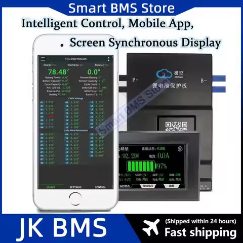JIKONG Lifepo4 Module 300ah 3.2v Laptop Para Baterias Lifepo4 280ah Lfp4 24 V 15s 13s 16s 150a 24v 2