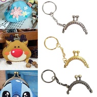 GOGOUP Purse Clasp Frame, Bag Hardware Vintage Purse Frame Kiss Clasp, Mini Metal Purse Frame DIY Cr
