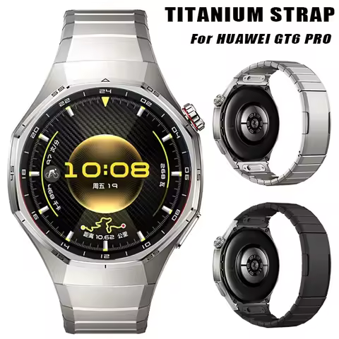 Offical No Gaps Titanium Strap For Huawei Watch GT6 Pro Metal Quick Button Disassembly Metal Bracele