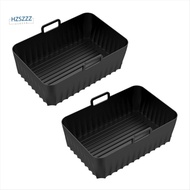 2PCS Air Fryer Silicone Liners for Ninjia DZ071 DZ550 Dual Air Fryer Reusable Non-Stick Air Fryer Ba