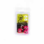 Tackle Tactics TT Big EyeZ Jig Head 3/8 oz 3/0 Pink Silver EyeZ (5093)