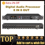 Paulkitson A808 Processor Digital Professional Audio Processor 8 In 8Out 32Bit DSP 7Band EQ Equalizer WIFI USB Without Noise-*&amp;*