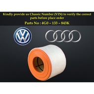 Audi - A6 C7 2.0L Air Filter 4G0-133-843K