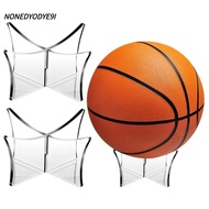 NONEDYODYE9I Basketball Ball Stand, Acrylic Bowling Ball Football Display Holder, Rugby Support Base