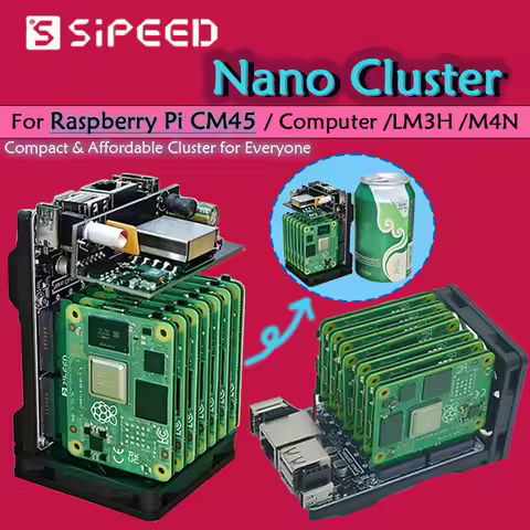 Sipeed NanoCluster For Raspberry Pi CM4/ Raspberry Pi CM5/ LM3H /M4N Compact Affordable Mini Cluster