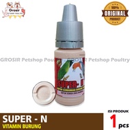 SUPER-N SUPER KICAU MEDICINE FOR SICK BIRDS, DIGESTIVE INFECTIONS, DIARRHEA, BLOOD CHALKY DIARRHEA, 