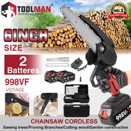 6inches Chainsaw Cordless Saw Electric Chainsaw Mini Batteri Chainsaw Elektrik Portable Use