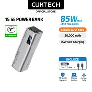 【3C  Certification】CUKTECH 85W Fast Charging 20000mAh Laptop & Phone  Power Bank For Portable PD3.1 