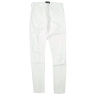 D淨化草本-ID Florence Ankle Skinny ISKO S03 做舊修身牛仔褲，23碼，白色，貨號134627，原價：¥ ROSE BUD BUD 下裝。 [近全新][二手][D淨化草