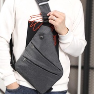 Thin Ultra Slim Sling Bag Anti Theft Sh Chest Bag - Dark Grey SoKaNo Trendz  601