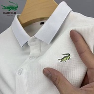 Large Size 6XL Polo Shirt for Men Embroidery Business Polo Shirt Casual Lapels T-shirt