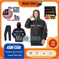 🇲🇾 OXFORD Raincoat Motorcycle Rain Coat Jacket Suit Baju Hujan (Coat + Pants) SEKALI SELUAR BY DOUBL