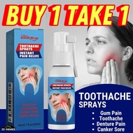 ♞,♘,♙【B1T1】Toothache Pain Relief Spray Dental Tooth Pain Relief Gum Inflammation Swelling Toothache