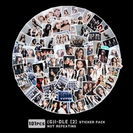 93-105pcs/set (G)I-DLE 2nd Full Album Super Lady Sticker Photo GIDLE Waterproof Luggage Laptop Hand Book Kpop Idol Photo Stickers
