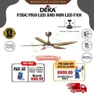 DEKA F5DC PRO 56" 46" LED And Non LED 5 Blades DC Motor 20 Speed Control + Reverse Ceiling Fan