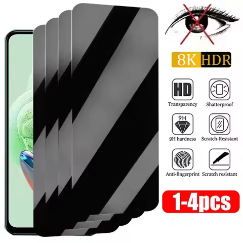 1-4PCS Anti Spy Screen Protector For Xiaomi Poco X6 Pro 5G M6 Pro C65 X3 NFC M5 M5s M4 F3 X5 F4 X4 G