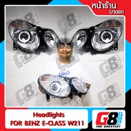 【G8Shop】 โคมไฟหน้า W211 Facelift Headlights BENZ W211 สำหรับ เมอร์เซเดส-เบนซ์ โฉม w211 ( มีหน้าร้าน
