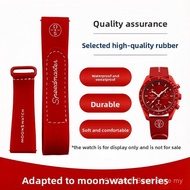 20mm Quick Release Rubber Watch Band Magic Tape Soft Sport Replacement Strap for Omiga x S-watch Moo