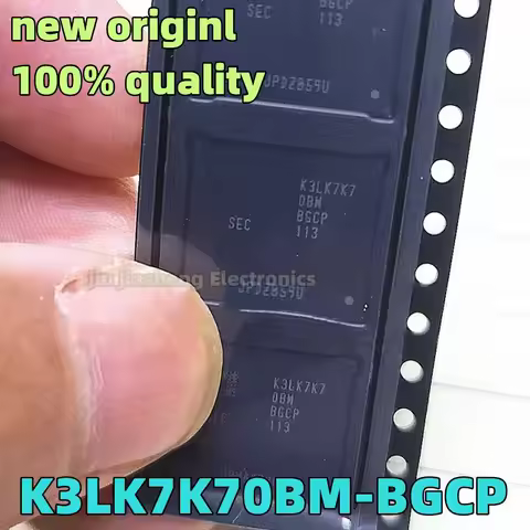 (2-5piece) 100% New K3LK7K70BM-BGCP 8G BGA496 K3LK7K7OBM-BGCP K3LK7K7 0BM OBM BGCP LPDDR5 Chipset