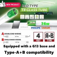 T8 36w led tube 4 feet Dual Mode A+B