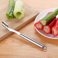 Chilli Utensil Jagged Edges Stainless Steel Pepper Green Seed Remover Practical Corers
