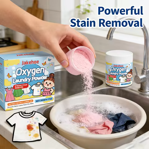 Stain Remover Powder for Laundry Cleaning Active Oxygen Bleach for White Clothes and Fabric Care 260