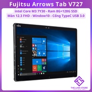 Máy tính bảng Fujitsu ARROWS Tab V727 chạy Window 10 kèm bút - Core M3 7Y30 ram 8G 128G SSD