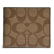 Coach Men's Bilford Half Wallet Light Brown