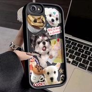 For iPhone 6 Plus 6s Plus 7 Plus 8 Plus 5 5s Se 2020 Case Luck Dog New Full Lens Cover Camera Protect Thicken All Inclusive Shockproof Softcase