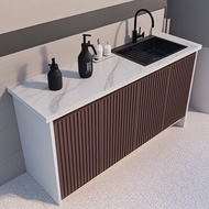 Outdoor Rock Panel Integrated Sink Yard Washing Basin Operation Table Courtyard Balcony Washing Sink